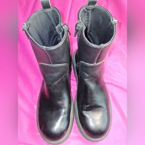 Zara Black Lace Up Boots